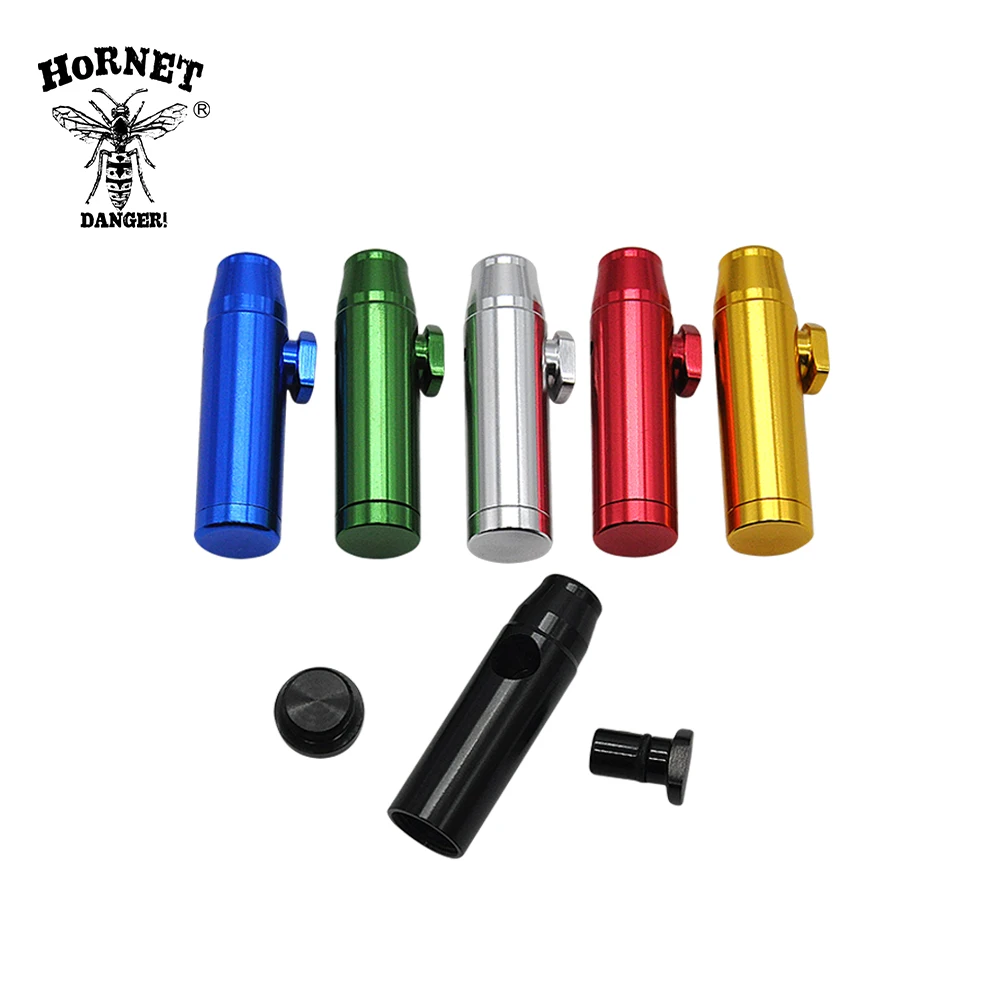 

Colorful 4PCS Aluminum Bullet Snuff Rocket Snorter Sniff Bottle Storage Case Metal Snuff Snorter