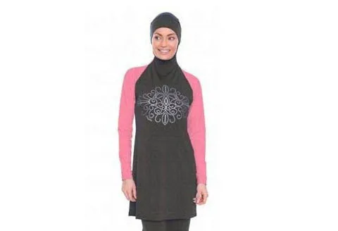 Женская одежда для плавания Lslam хиджаб-купальник женский купальник для плавания мусульманский для плавания одежда Буркини комплекты бикини ислам - Цвет: Цвет: желтый