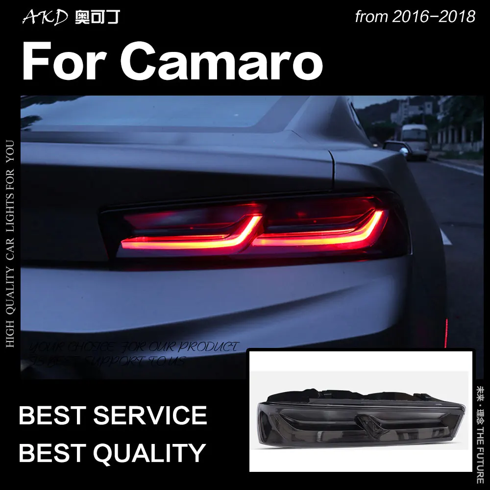 

Car Styling for Chevrolet Camaro Tail Lights 2016up Dynamic Signal Tail Lamp LED Tail Light DRL Brake Reverse auto Accessories