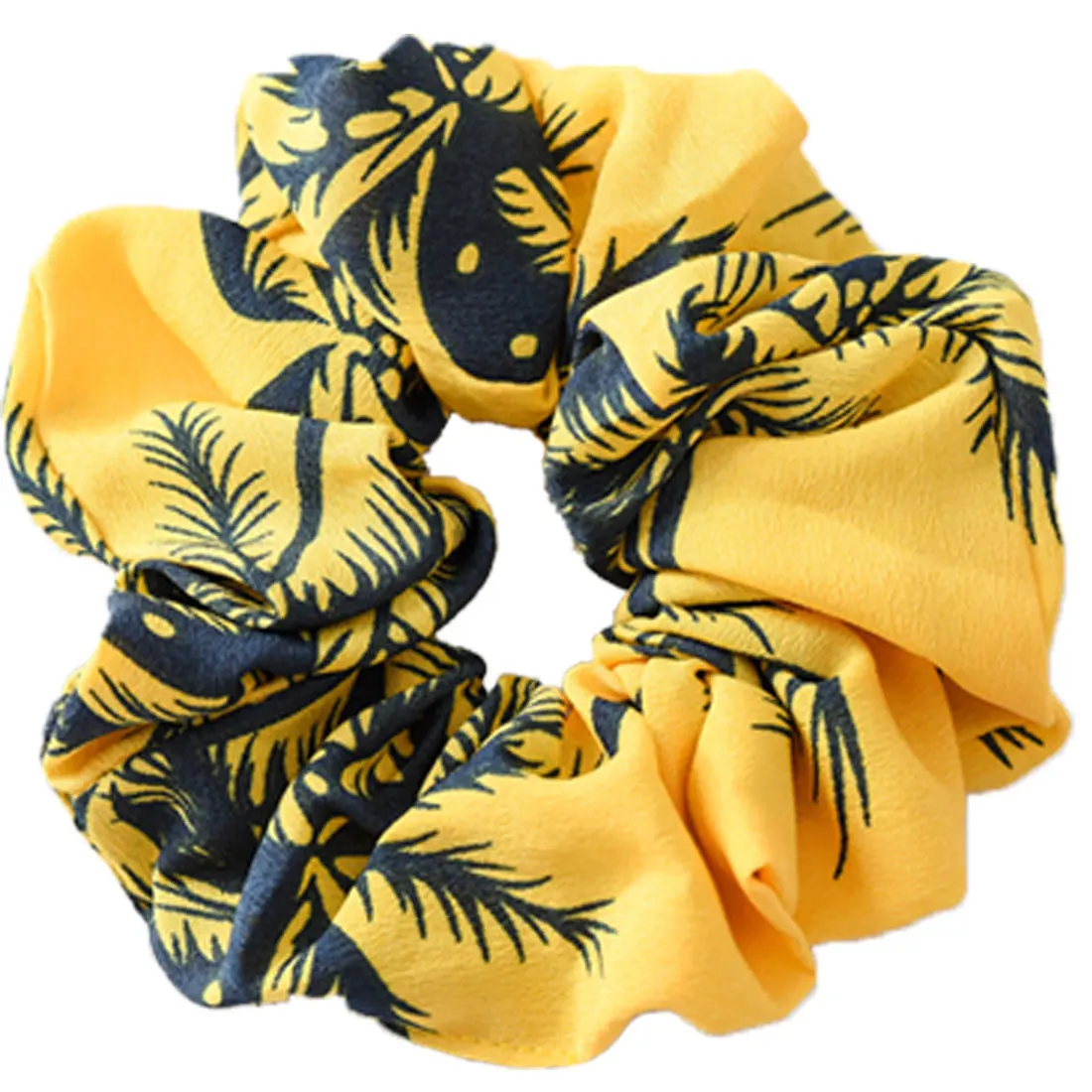 Wild hair band female striped wild color large intestine ring elastic band hair ring hair rope Hair Accessories Coconut Tree