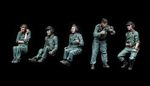 1/35 масштаб каучуковая фигурка пантера команда в действии