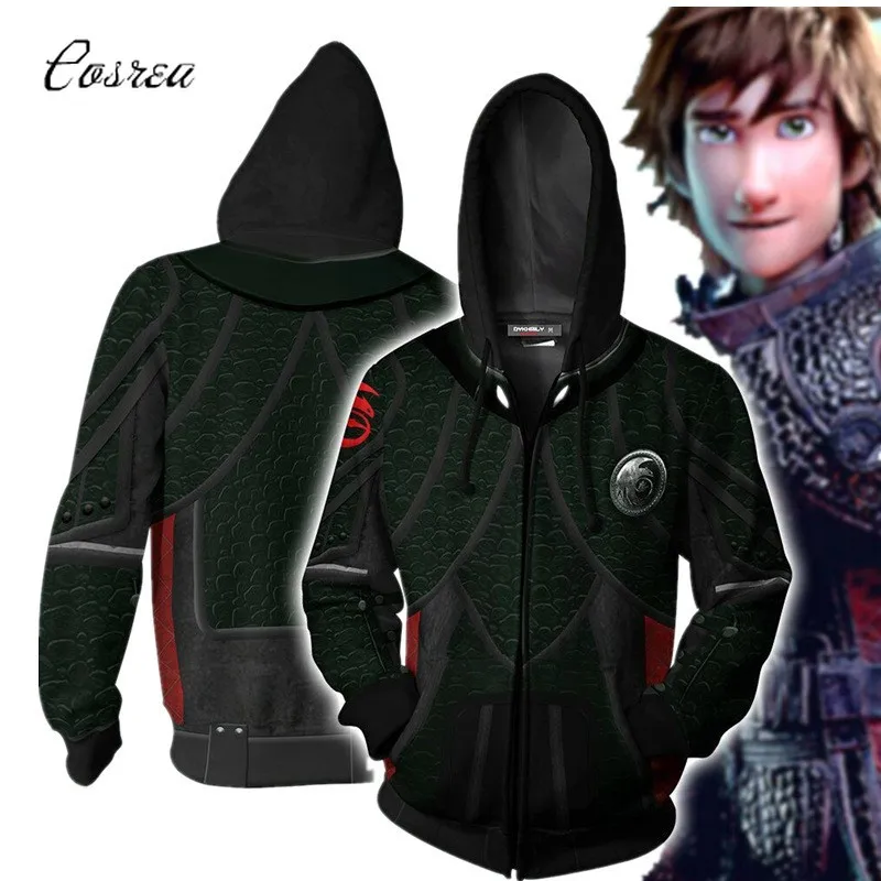 

How To Train Your Dragon 3D Printed Hoodie for Girls Toothless Tracksuit for Boys Zipper Jacket Sweatshirt Coat Cropped Hoodie