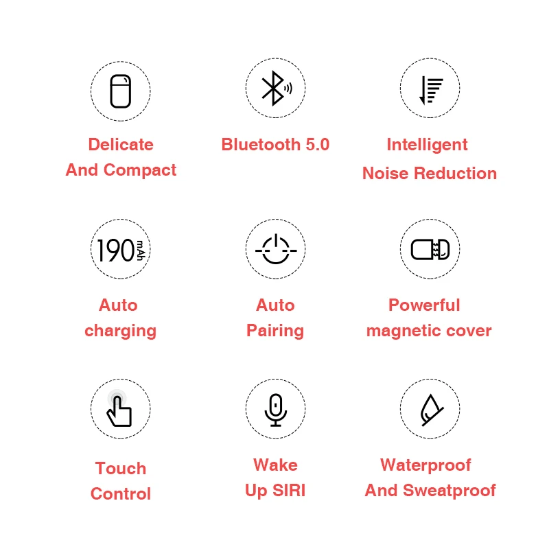 SANLEPUS, беспроводные Bluetooth наушники, наушники-вкладыши, мини-гарнитура с зарядным устройством для телефона, Xiaomi, samsung