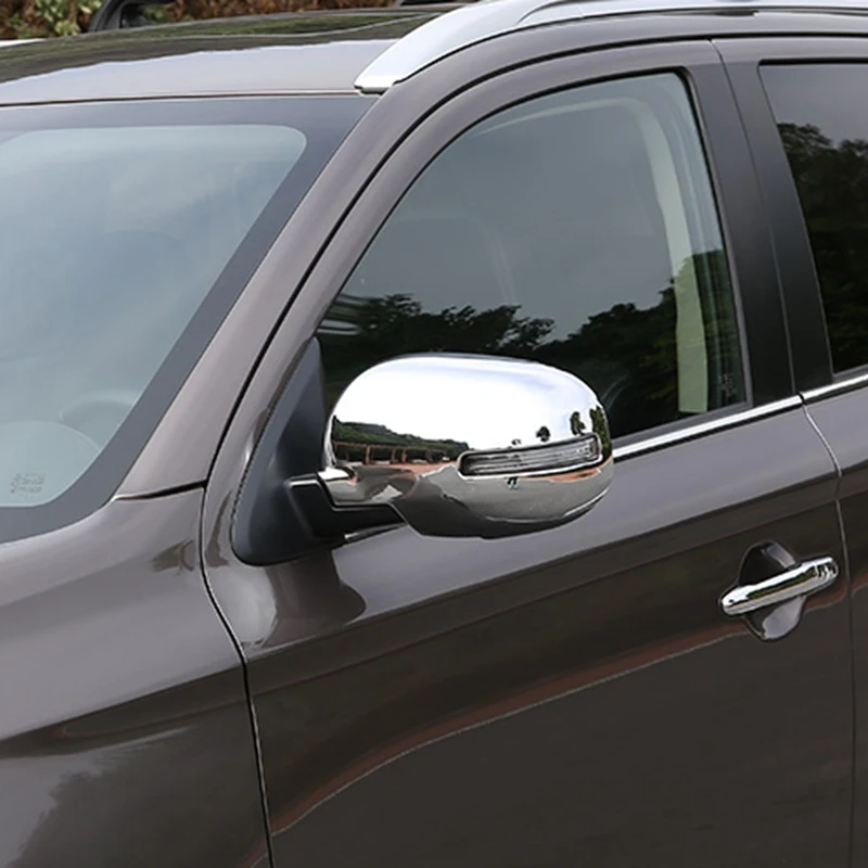 Car ABS Chrome Side Door Mirror Covers Rear View Mirror Trim Frames