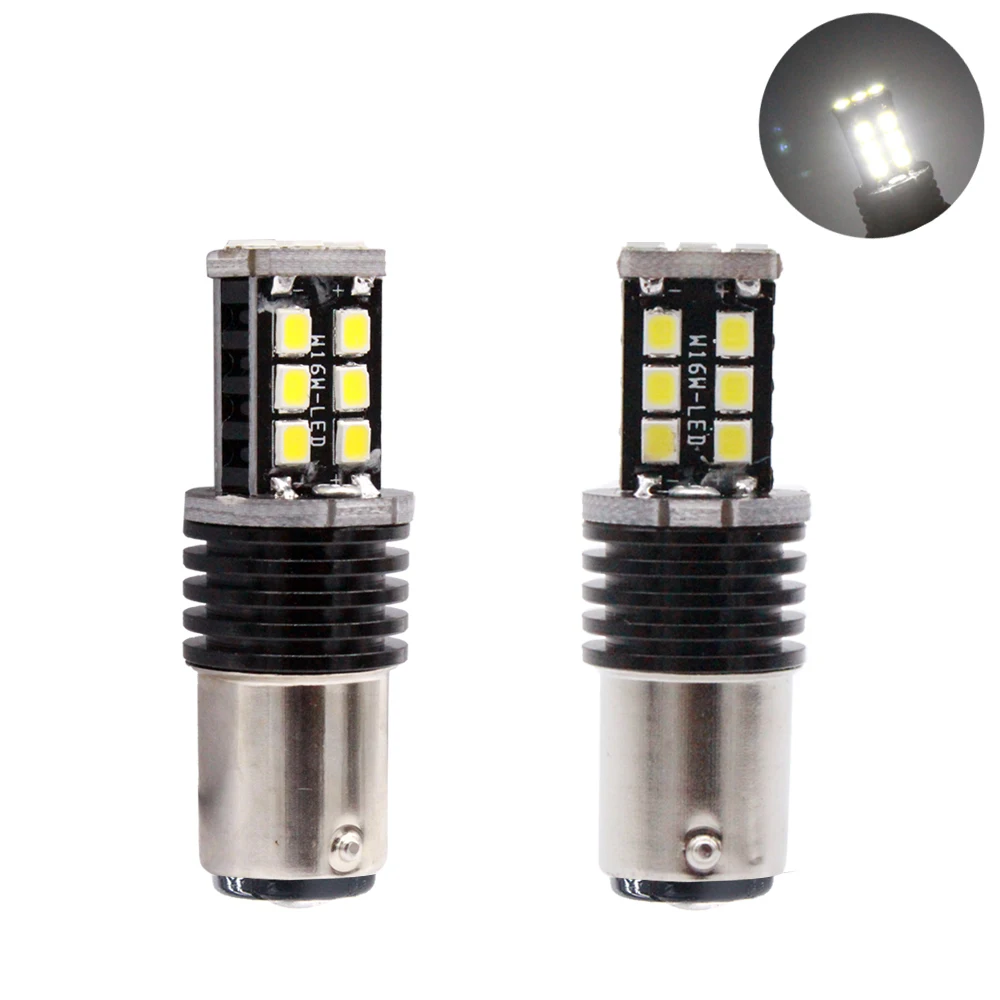 Super Bright 2pcs 1157 P21/5W BAY15D 15 SMD 2835 LED auto Tail lamp car