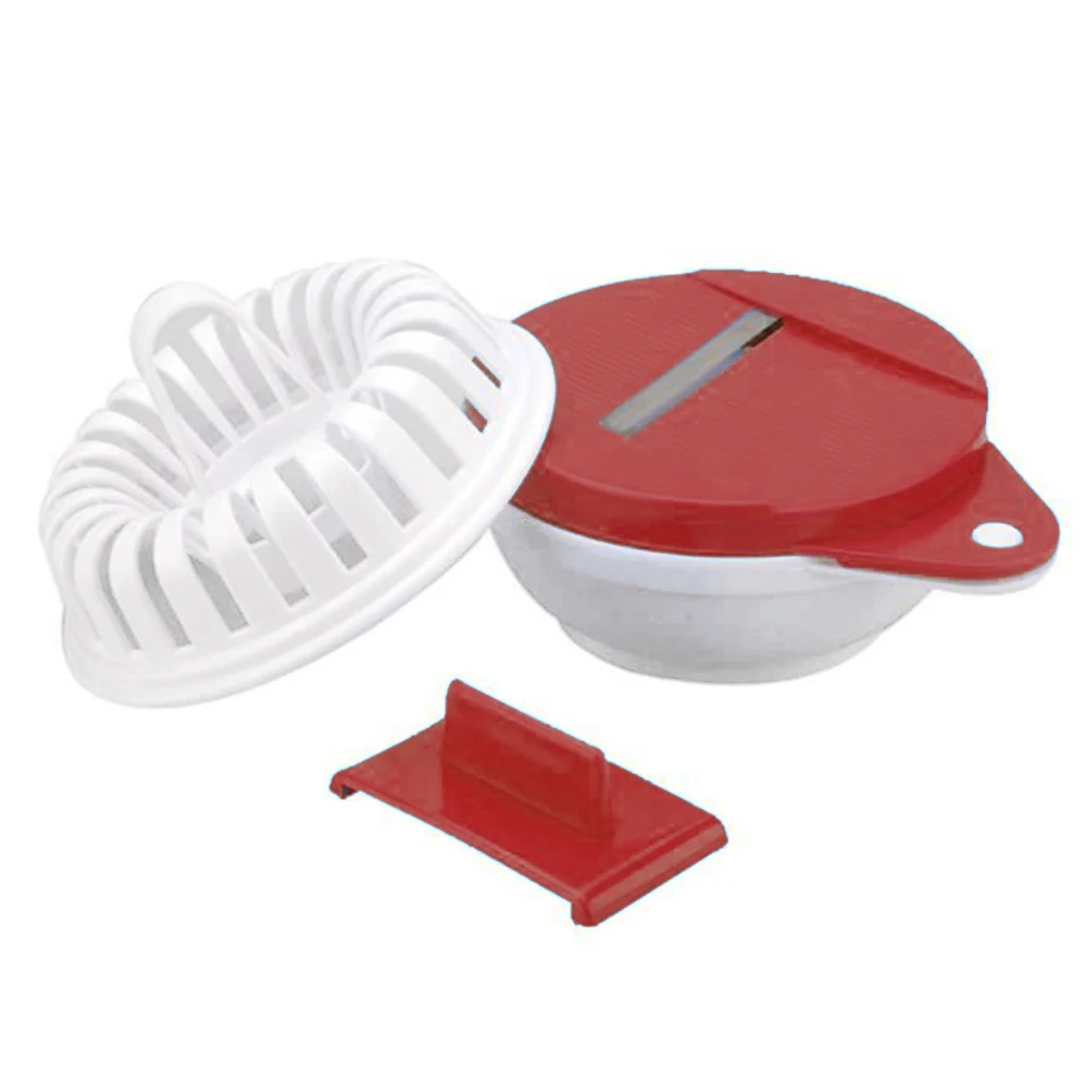

Potato Chip Roaster Maker Baking Basket Tray Non-fried Machine Microwave Slice Plate Cutter Chipper Slicer DIY Set