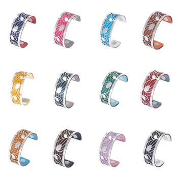 

Cremo Arm Wide Bracelets Argent Cuff Bangles For Women Stainless Steel Bracelet Manchette Femme Interchangeable Leather Pulseira