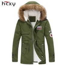 2016 новое прибытие мужская толщиной теплая зима вниз пальто меховой воротник army green мужчины куртка большой ярдов длинный хлопок пальто куртки куртка мужчины