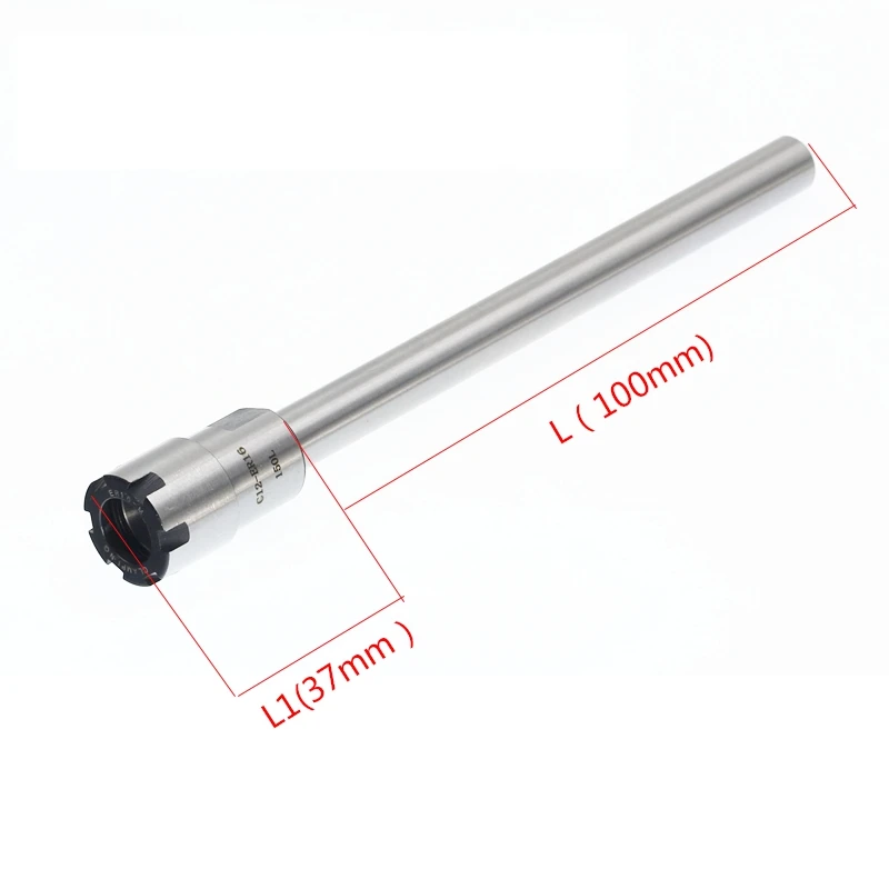 C1//2/" ER11 Extension Straight Shank Tool Holder 6 INCH LONG
