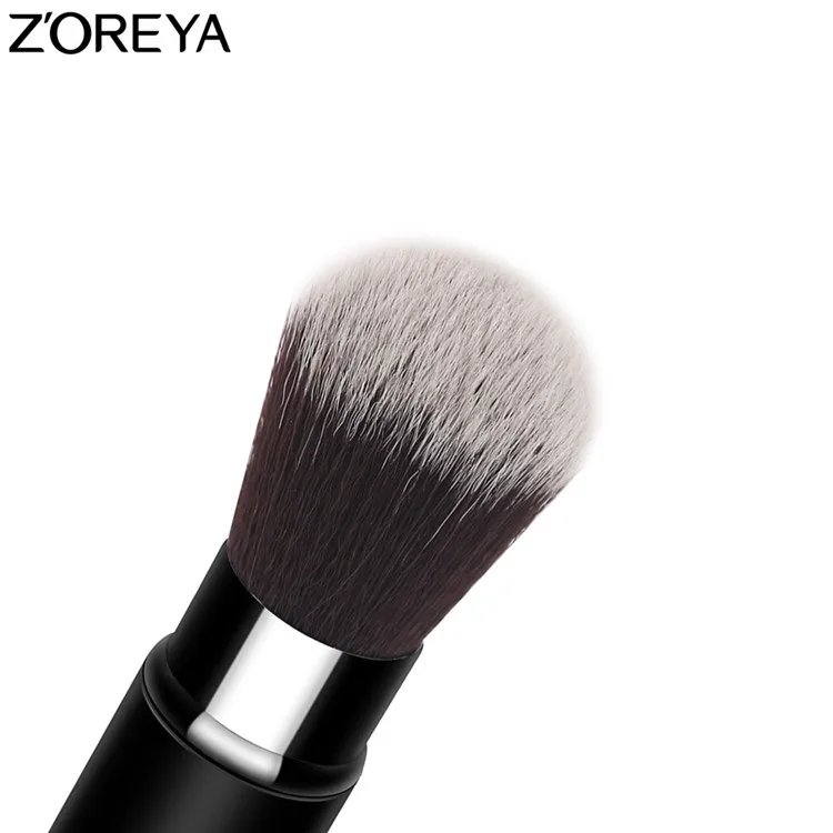 ZOREYA классическая черная выдвижная кисть для пудры, высокое качество, косметическая кисть для женщин, инструмент для ежедневного макияжа, Новое поступление