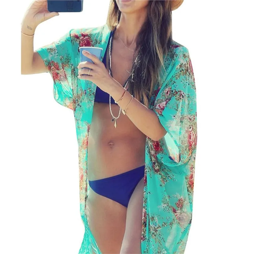

Womens Swimwear Beachwear Bikini Beach Wear Cover Up Kaftan Summer Shirt Dress