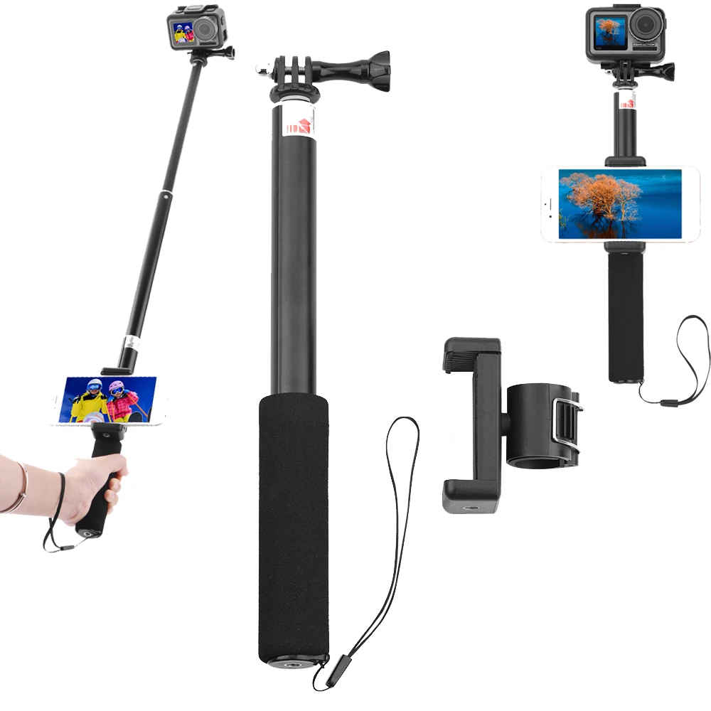 

Extension Stick Rod Scalable Holder Selfie Stick for DJI OSMO Action Pocket Gimbal Action Camera Stabilizer Accessories