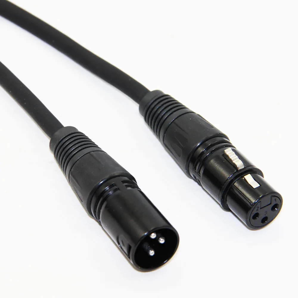 XLR Cable Male to Female M/F Audio Cable For Microphone Mixer TPE Material+OFC Copper 1m 1.8m 3m 4.5m 5m 6m 7.6m 10m 15m 20m