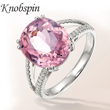 

2018 New Arrival European Fashion Pink Zircon Crystal Women Ring Luxury Engagement Wedding Ring Fashion Party Jewelry Size 6-10