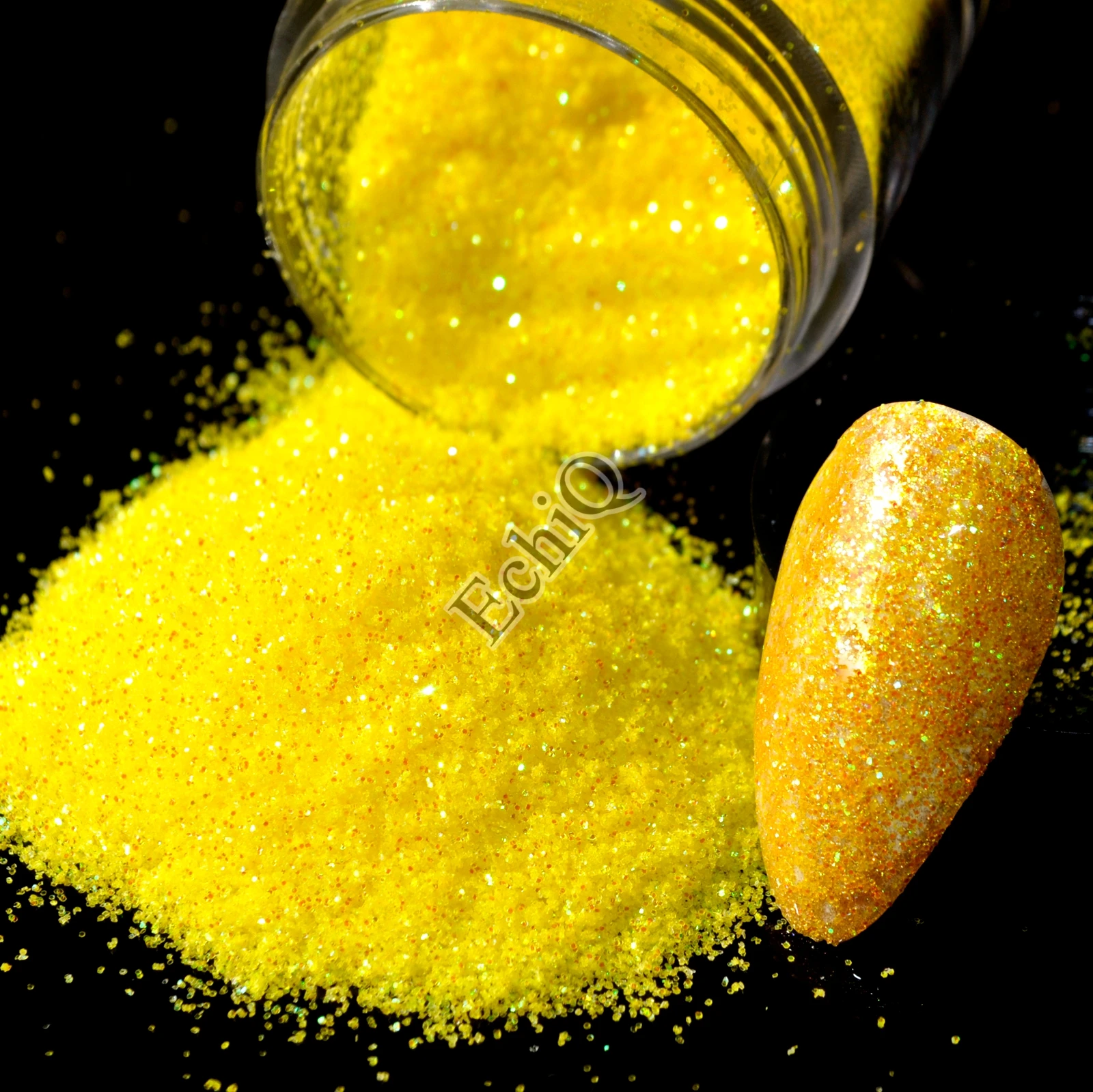 

Lemon Yellow Nail Art Glitter Powder Purple Shape Nail Art DIY UV Shimmer Glitter Pigment Manicure Dust 5g N59