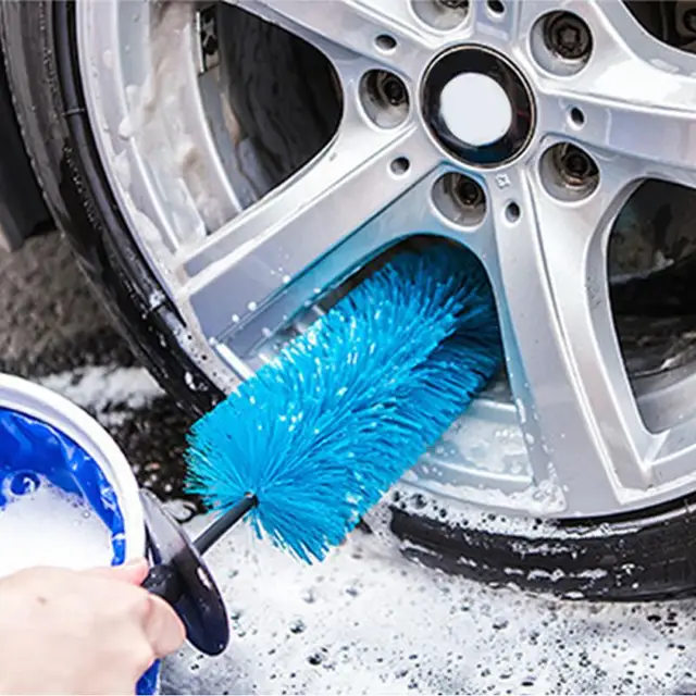 Sword Shape Vehicle Washing Tools Car Tire Brush Car Rim Cleaning Brush Car Wheel Brush Car Wash Tool