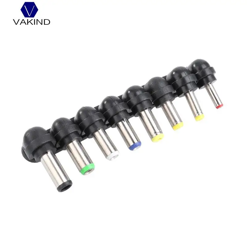 VAKIND 8Pcs Set Universal to 2Pin Plug Charger Tip AC DC Power Adapter for font b