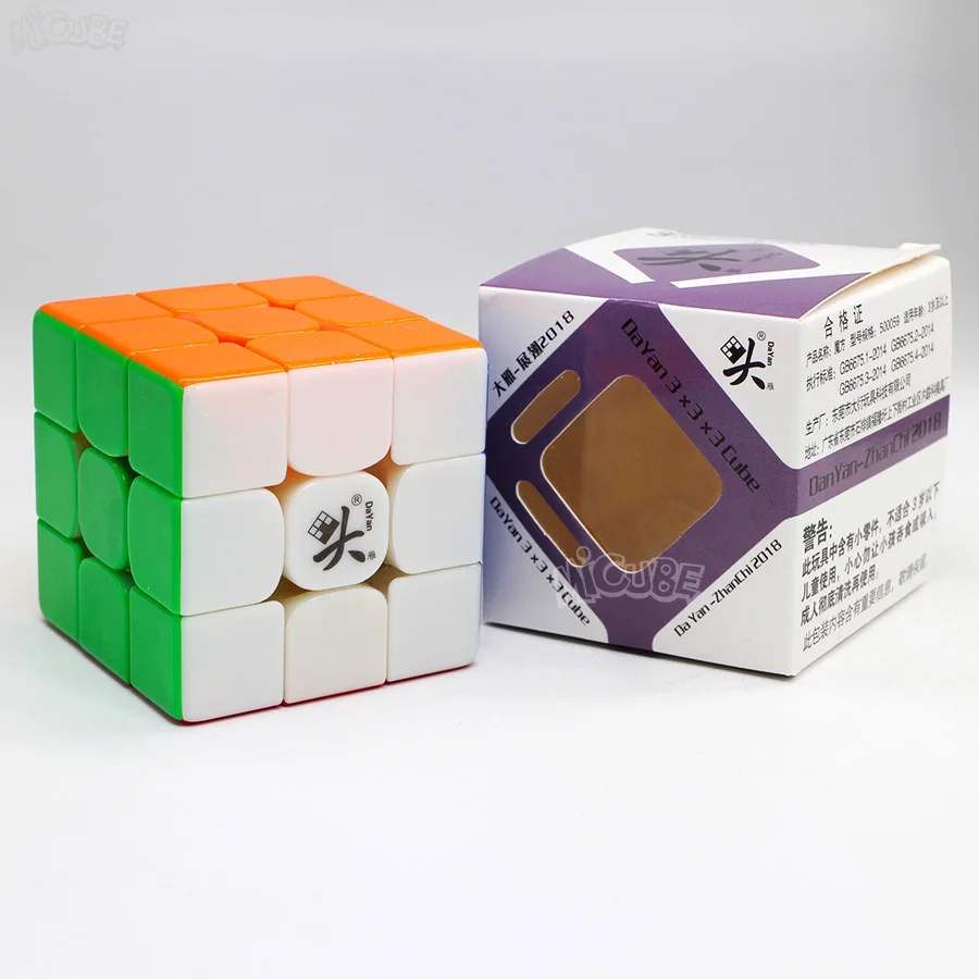 Dayan Cube Zhanchi 2018 57 мм 3x3x3 магический куб скорость Zhanchi57 Cubo Magico 3x3 Professional Stickerless черные игрушки для детей