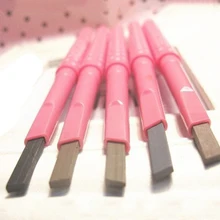 Горячая Многоцветный натуральный водонепроницаемый Вращающийся, автоматический карандаш для бровей косметический карандаш для бровей с трафаретом