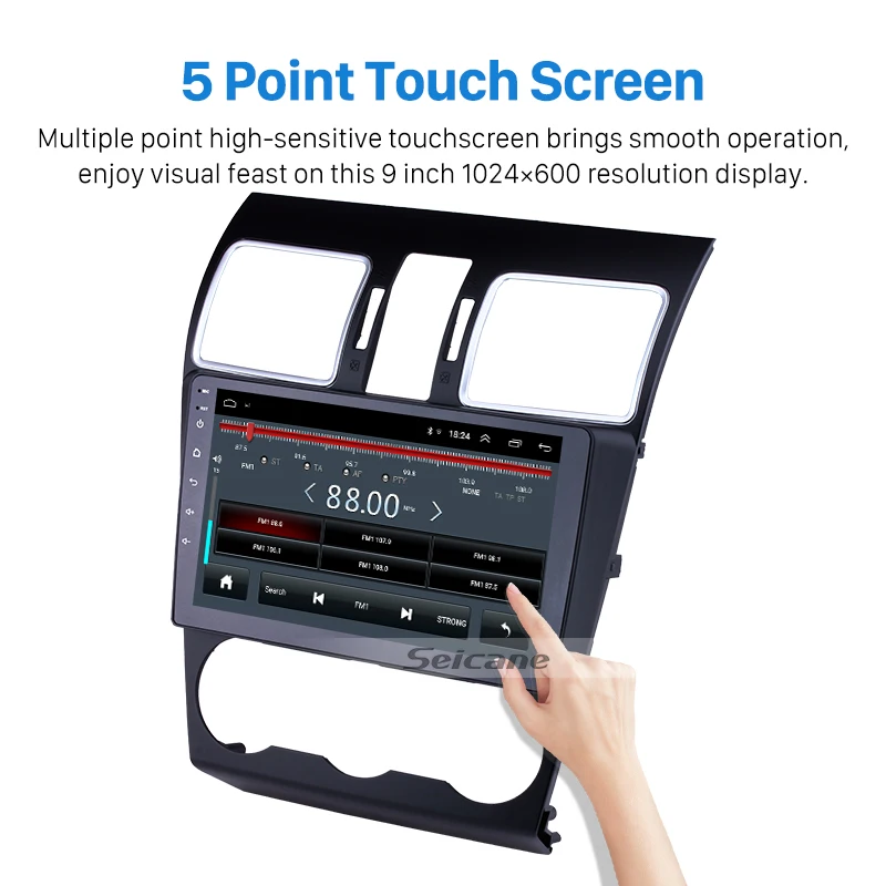Top Seicane Android 8.1 9 inch Car GPS  for Subaru Foreste 2015 2016 2017 Radio Multimedia Player Support TPMS DVR OBDII Rear camera 1