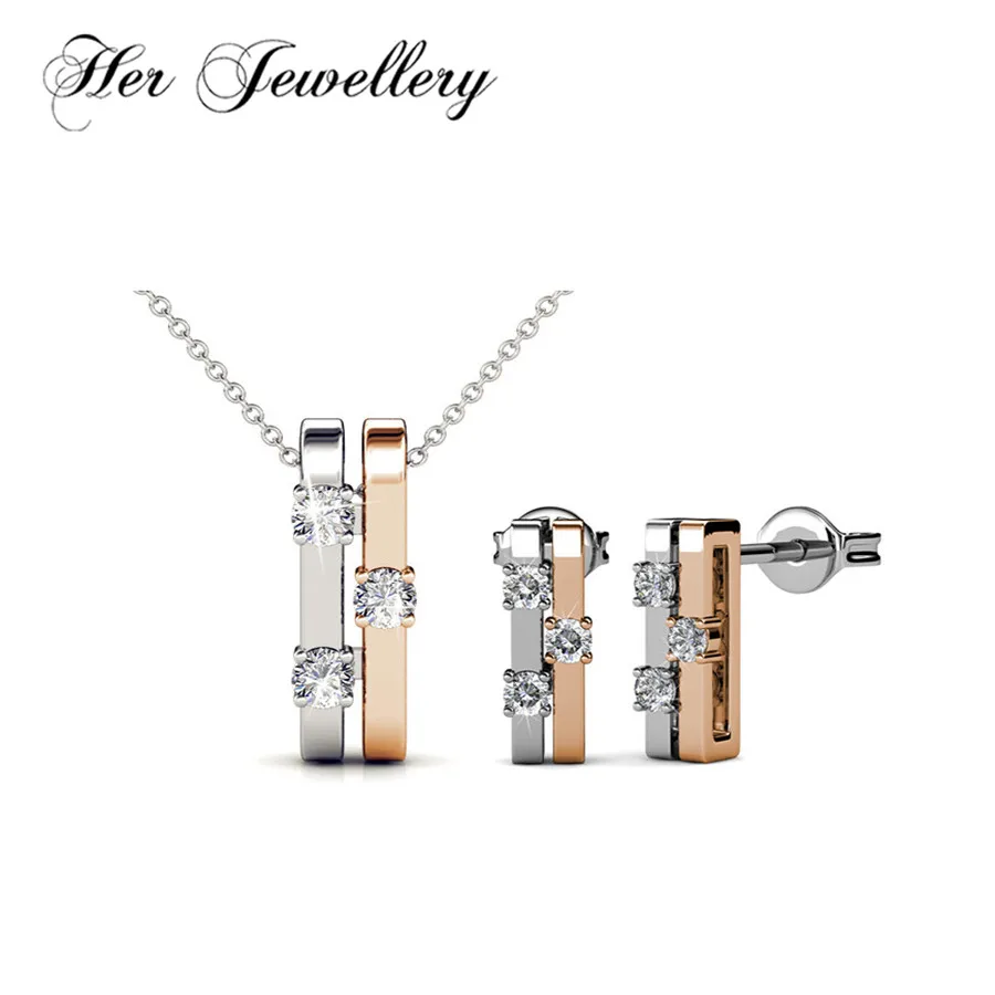 

Her Jewellery earrings women mixed jewelry set for Lovers' Made with crystals from Swarovski HS043