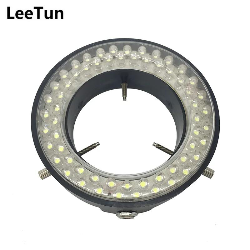 

LeeTun 60 LED Adjustable Ring Light illuminator Lamp For Zoom Stereo Microscope White Lighting with Power Adapter