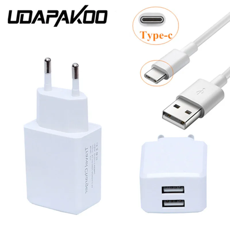 

EU/US 2 port usb AC 2A fast Charger adapter + 1M USB Type C cable for samsung s8 Huawei P10 mate 9 LG G6 Xiaomi mi5 Nexus 5X 6P