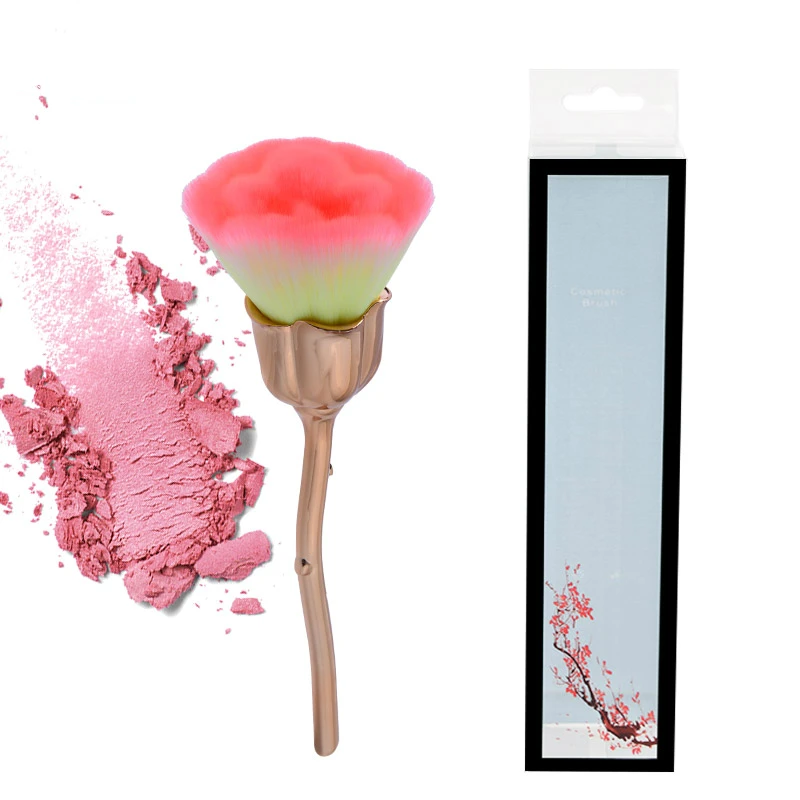 KH Мода Роза цветочный макияж кисти набор контур основания порошок хайлайтер покрытие макияж 1 шт Разноцветные кисточки-розы