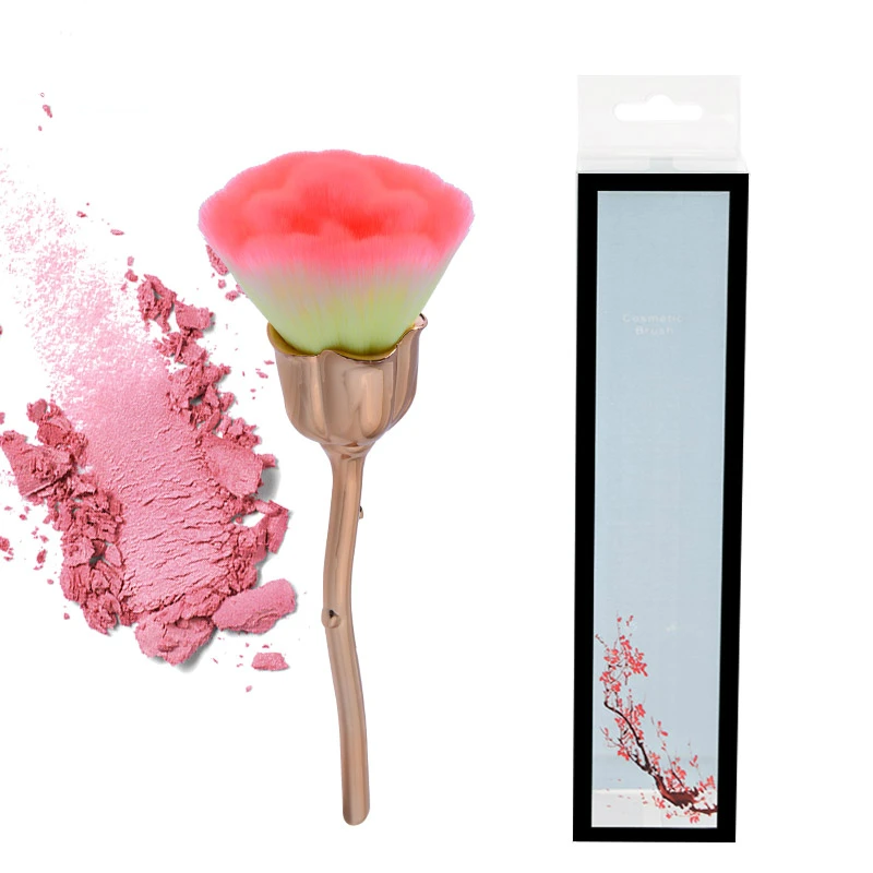 KH Fashion Rose Flower Makeup Brushes Set Foundation Contour Powder Highlighter Plating Make up 1pcs Multicolored | Красота и