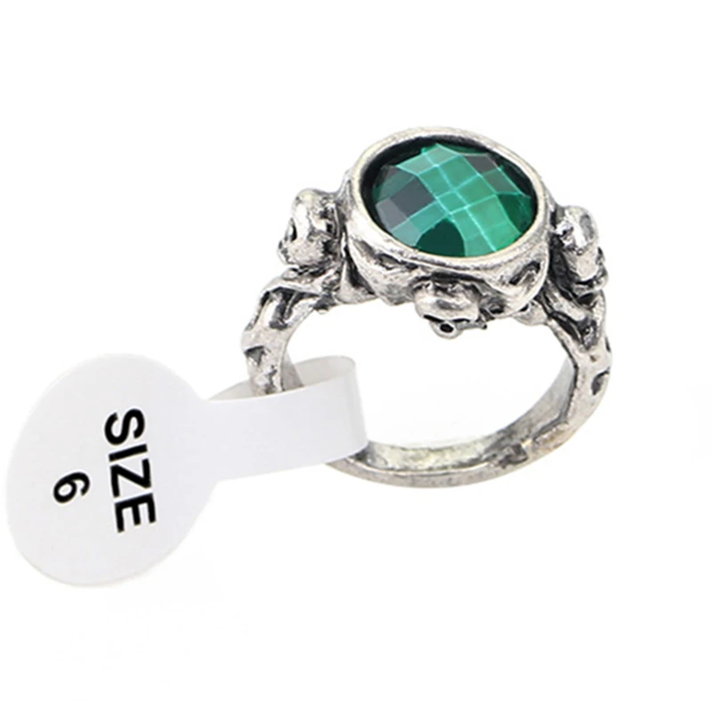 

Pirates of the caribbean Ring Captain Jack Sparrow Death Finches Skull Ring Cosplay #6-#10