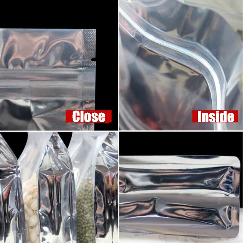 Aluminum Foil Packaging Zip Lock Food Packing Bags Medical Coffee Smell Proof Package Heat Seal Reclosable Pouch 19041701