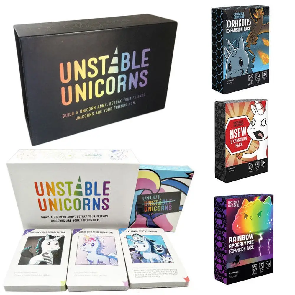 

Unstable unicorns-The party game and board game NSFW Expansion free shipping