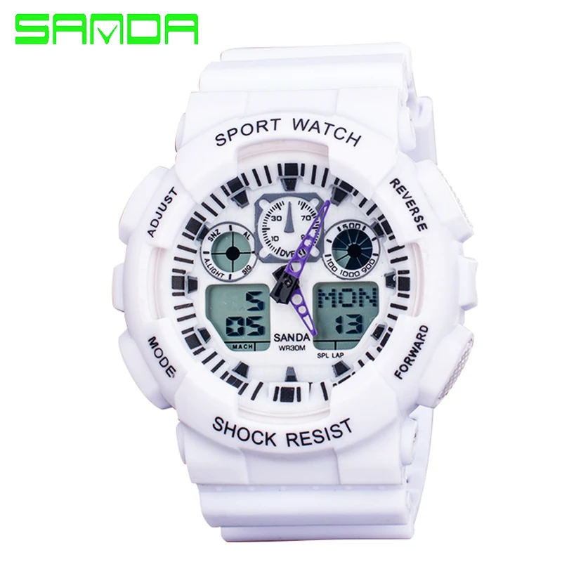 New Brand SANDA Fashion font b Watch b font Men Waterproof Sports Military font b Watches
