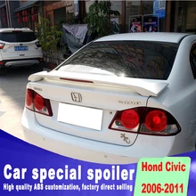 Модный зажим стиль штамповки установка спойлер 2006 до 2011 для honda civic задний багажник праймер высокое качество сопойлеры