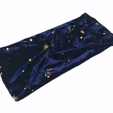 J183012 эластичный модный бархат с золотыми звездами и Луной узел бини повязка для волос, удобная мягкая лента для волос