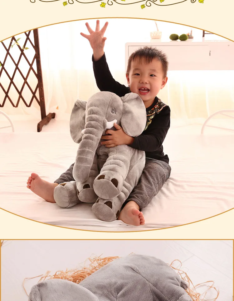 Детская подушка Summitkids, мягкая подушка для кормления слона, детское постельное белье, украшение, детские плюшевые игрушки, рождественский подарок