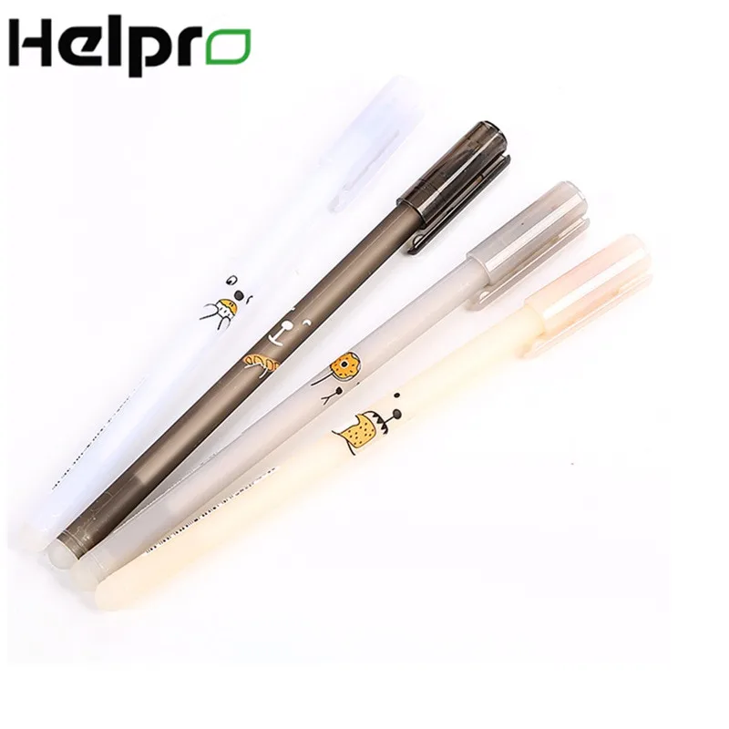 

Helpro 4pcs/lot Kawaii bear Blue Ink Erasable Pen Student Stationery Writing Pen School Office Supply Gift Stationery Papelaria