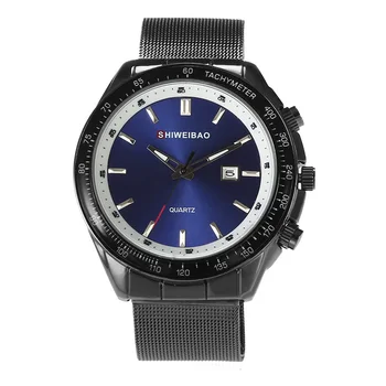 

2019 Top Luxury Brand New Men Auto Date Watch Stainless Steel Clock Male Quartz Sport Watch Casual Wristwatch relogio masculino