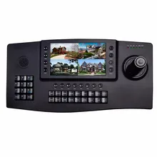 Onvif IP контроллера клавиатуры с " ЖК-дисплей монитор 4ch камеры видео дисплей видеонаблюдения сети PTZ контроллера smart security skb-n402