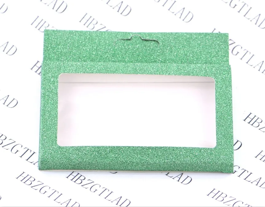 10 шт упаковочная коробка для пустой пачка ресниц разноцветная бумажная коробка ресницы+ Пинцет ресницы DIY сияющая упаковочная коробка - Цвет: green