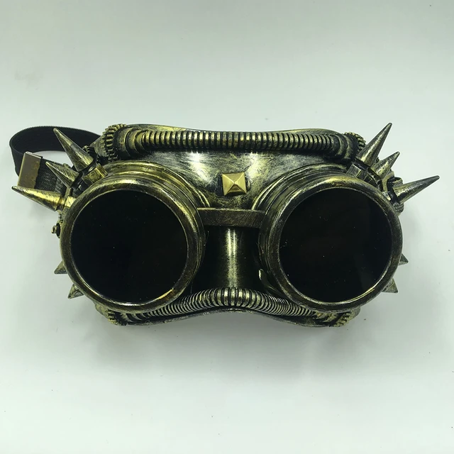 Vintage Victorian Gothic Cosplay Rivet Steampunk Goggles Glasses Welding  Punk - AliExpress