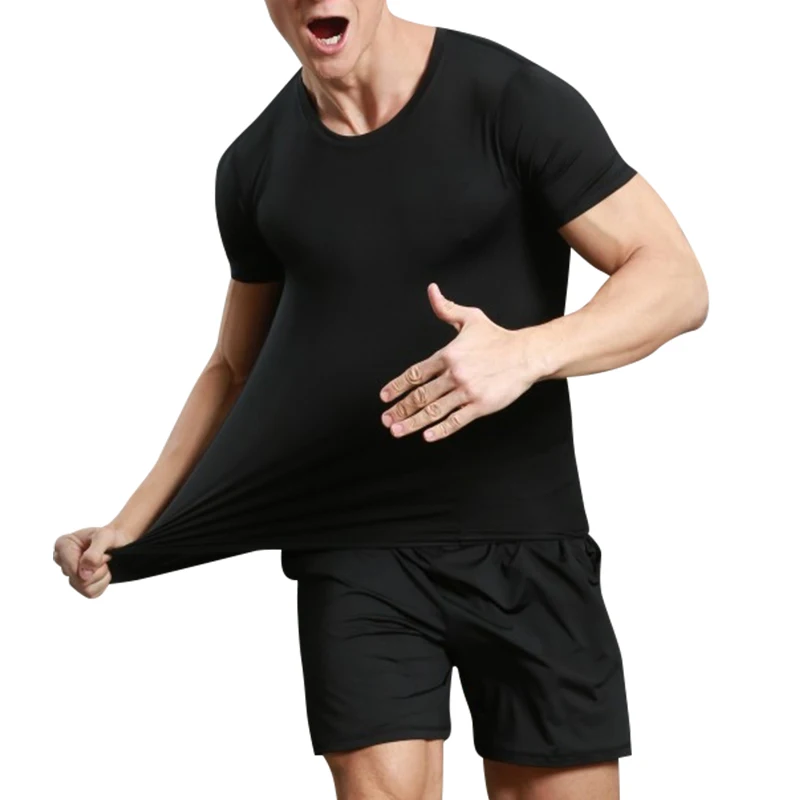 2017 Hot Sale Men's Running Suit Fitness Tight Short T shirt And Shorts