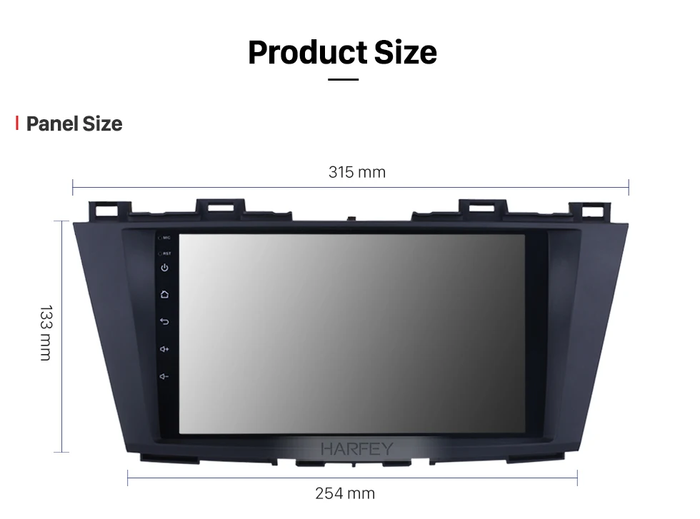 Cheap Harfey 1024*600 9 inch Car Multimedia Player Android 8.1 GPS Navigation System for 2009 2010 2011 2012 Mazda 5 with Digital TV 16