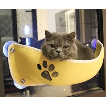 

Soft And Comfortable Pet Window Cat Bed Cats Hammock With Suction Cups Window Pod Lounger Warm Bed For Cat Pet Rest Hous