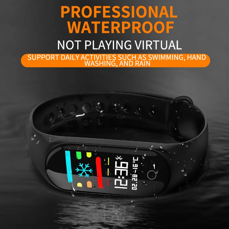 

SENSTHEN Color Screen Weather Forecast Blood Pressure Wristband Activity Tracker Watches Sport Smartband Fitness Bracelet