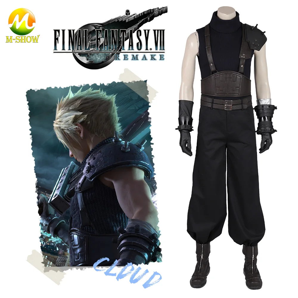 

Game Final Fantasy VII Remake Cloud Strife Cosplay Costume Cloud Strife Outfit Halloween Costumes For Adult Men Custom Made