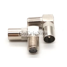 5 шт. радиочастотный коаксиальный 90 градусов прямоугольный ТВ антенный кабель Разъем радиочастотный коаксиальный F Женский к ТВ штекер к гнезду