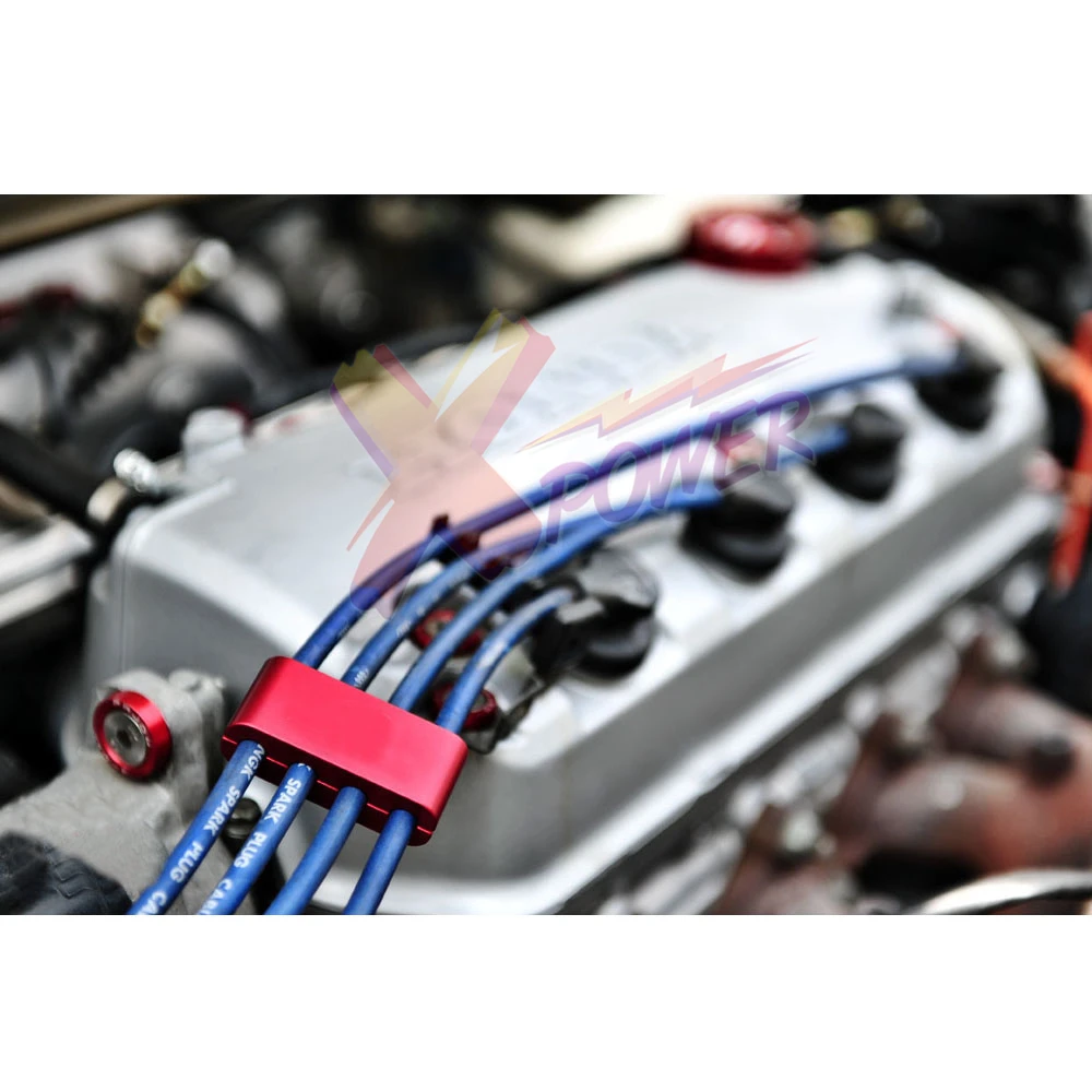

Xpower - FOR 8MM 9MM 10MM EXCEL ACCEL SPARK PLUG WIRES BILLET WIRE SEPARATOR