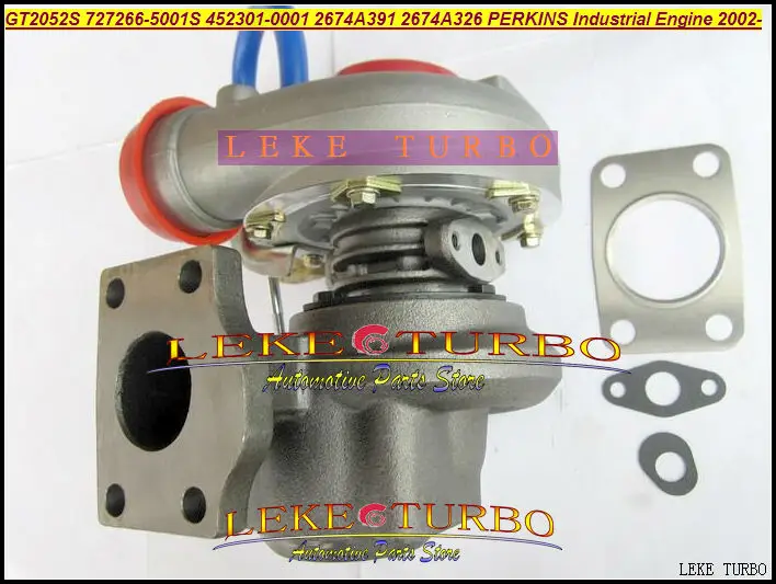 GT2052S 727266-5001S 452301-0001 2674A391 2674A326 Turbo Turbocharger For Perkins Industrial Engine 2002- Diesel (1)