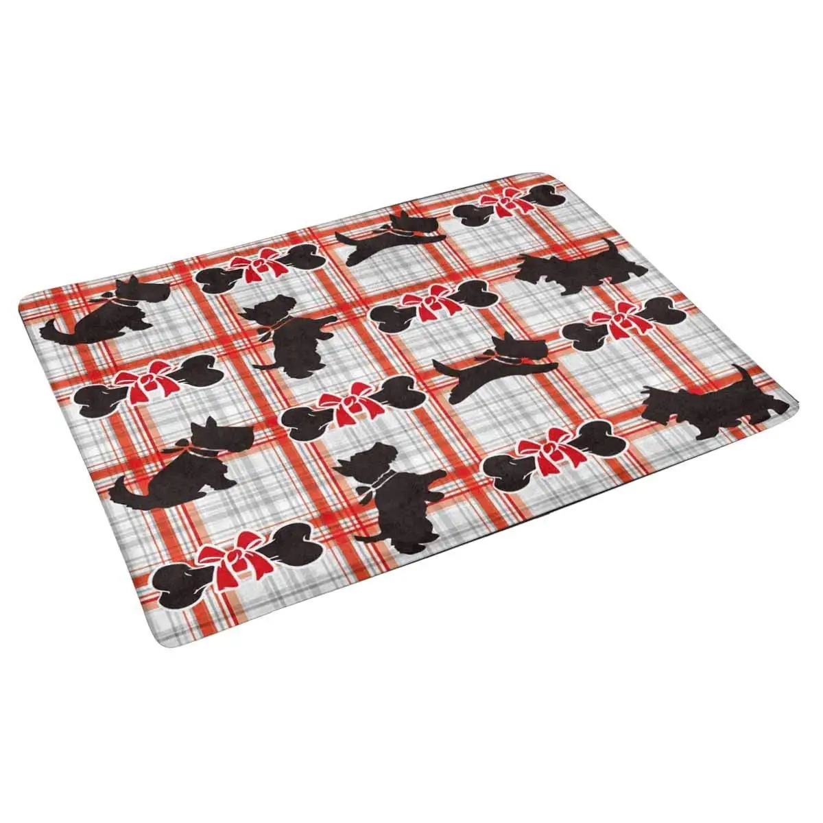 Scottie Dog Door Mat Floor Carpet for Living Room Doormat Entrance Rug